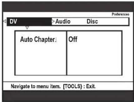 SONY RDRHX717 - Preférences du DVD Recorder - 3