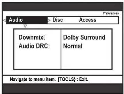 SONY RDRHX717 - Preférences du DVD Recorder - 4
