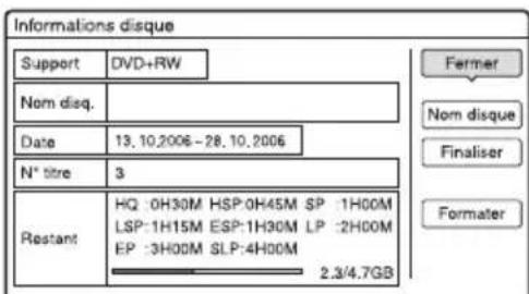 SONY RDRHX720 - Reformatage d'un disque - 2