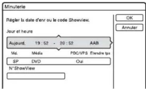 SONY RDRHX720 - Appuyez sur TIMER. - 1