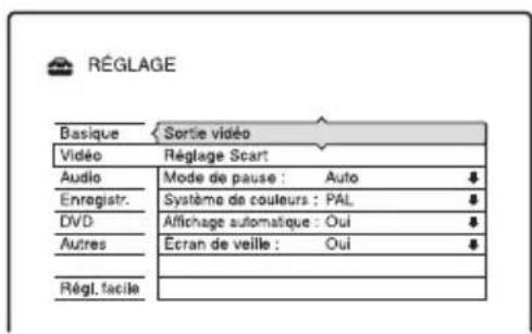 SONY RDRHX720 - Réglage des chaînes de TV payante/Canal+ analogique - 3