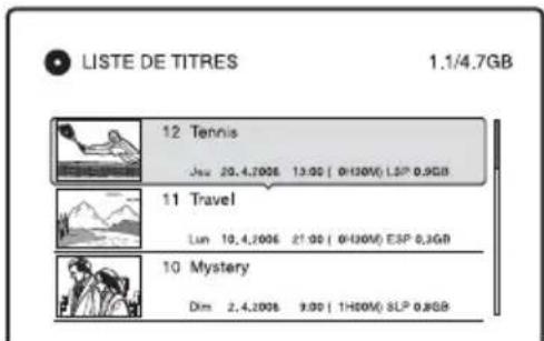 SONY RDRHX720 - Appuyez sur TITLE LIST. - 1