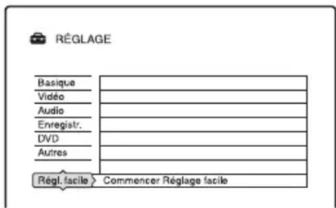 SONY RDRHX720 - Réglage facile (Réinitialisation de l'enregistreur) - 1