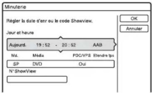 SONY RDRHX720 - Appuyez sur TIMER. - 1