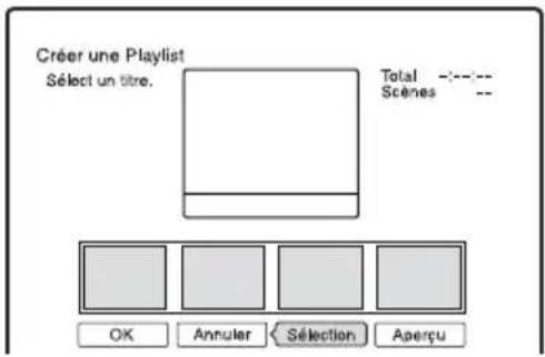 SONY RDRHX720 - Appuyez sur OPTIONS pour sélectionner « Créer une Playlist », puis appuyez sur ENTER. - 1
