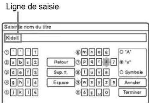 SONY RDRHX720 - Changement de nom d'une émission enregistrée - 4