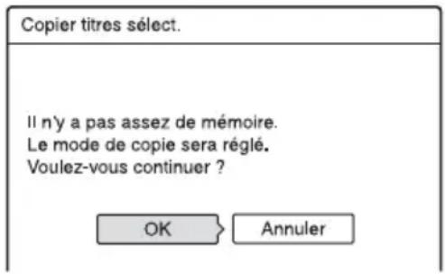 SONY RDRHX720 - Pour régler automatiquement le mode de copie - 1