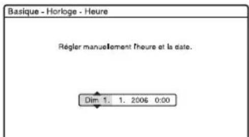 SONY RDRHX720 - Pour régler l'horloge manuellement - 2