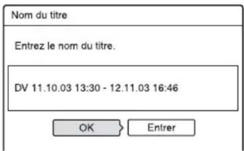 SONY RDRHX720 - Après avoir terminé de monter la liste des scènes, sélectionnez « OK », puis appuyez sur ENTER. - 1