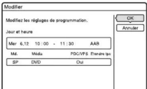 SONY RDRHX720 - Sélectionnez l'une des options et appuyez sur ENTER. - 1