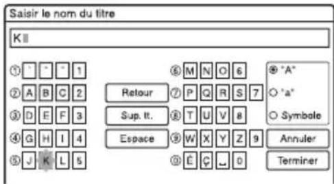 SONY RDRHX722 - Changement de nom d'une émission enregistrée - 3