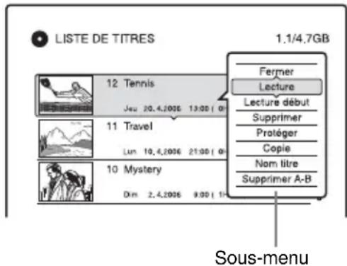 SONY RDRHX722 - Sélectionnez un titre et appuyez sur ENTER. - 1