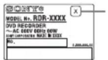 SONY RDRHX722 - Code de zone (DVD video seulement) - 2