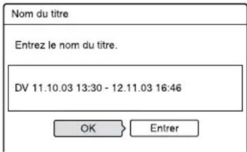 SONY RDRHX722 - 10Après avoir terminé de monter la liste des scènes, selectionnez « OK», puis appuyez sur ENTER. - 1