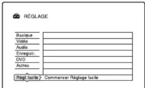 SONY RDRHX722 - Réglage facile (Réinitialisation de l'enregistreur) - 1