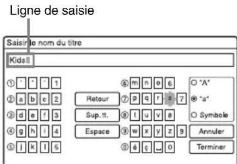 SONY RDRHX722 - Changement de nom d'une émission enregistrée - 4