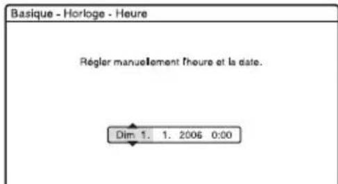 SONY RDRHX722 - Pour régler l'horloge manuellement - 2