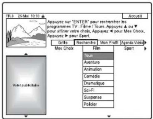 SONY RDRHX725 - Recherche d'une émission à l'aide du système GUIDE Plus+ - 2
