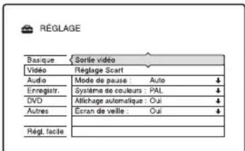 SONY RDRHX725 - Réglage des chaînes de TV-Payante/Canal+ analogique - 3