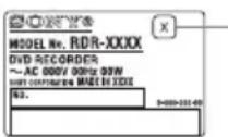 SONY RDRHX725 - Code de zone (DVD vidéo seulement) - 1