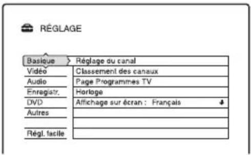 SONY RDRHX725 - Réglage des chaînes de TV-Payante/Canal+ analogique - 4