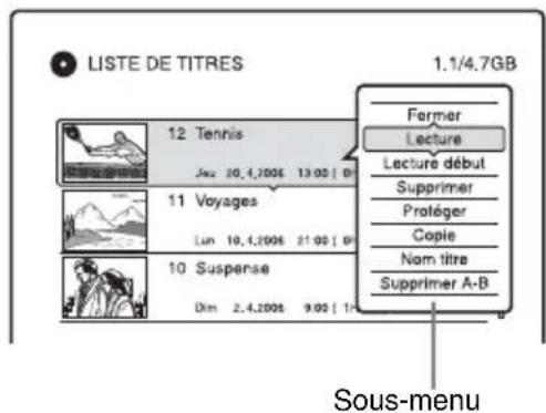 SONY RDRHX725 - Sélectionnez un titre et appuyez sur ENTER. - 1