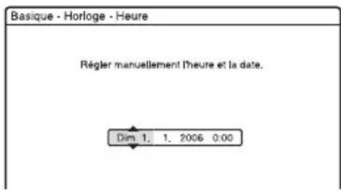 SONY RDRHX725 - Pour régler l'horloge manuellement - 2