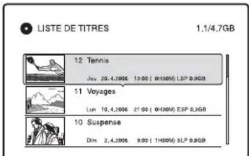 SONY RDRHX725 - Appuyez sur TITLE LIST. - 1