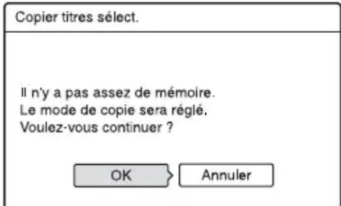 SONY RDRHX725 - Pour régler automatiquement le mode de copie - 1