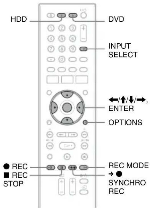 SONY RDRHX725 - Enregistrement depuis un appareil externe - 2