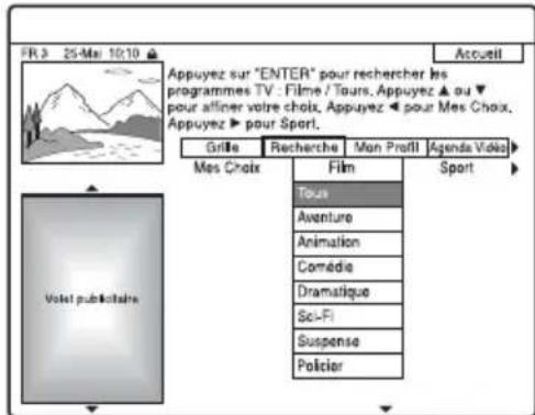 SONY RDRHX727 - Recherche d'une émission à l'aide du système GUIDE Plus+ - 3