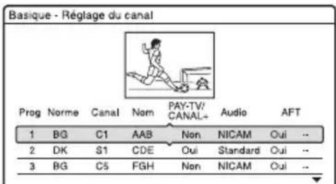 SONY RDRHX727 - RÉGLAGE - 2