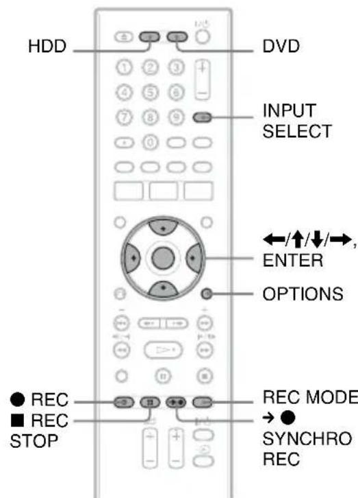SONY RDRHX727 - Enregistrement depuis un apparéil externe - 2