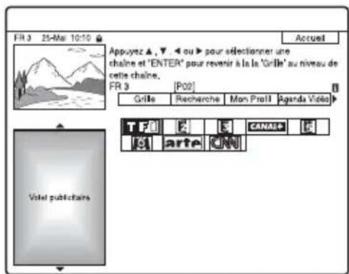 SONY RDRHX727 - Pour sélectionner une chaine rapidement à l'aide des logos de chaine - 1