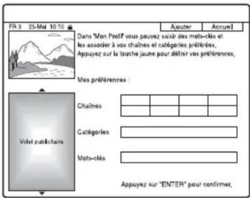 SONY RDRHX727 - Définition d'un profil - 1