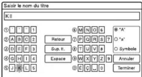 SONY RDRHX727 - Appuyez sur /  /  / pour déplacer le curseur vers la droite de l'écran et l'affichage « A » (majuscules), « a » (minuscules) ou « Symbole », puis appuyez sur ENTER. - 1