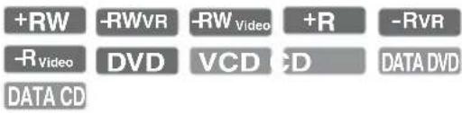 +RW -RWVR -RW Video +R -RVR -R Video DVD VCD CD DATA DVD DATA CD