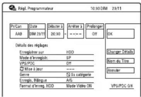 SONY RDRHX780 - Sélectionnez la ligne « Nouvelle Programmation», puis appuyez sur ENTER. - 1