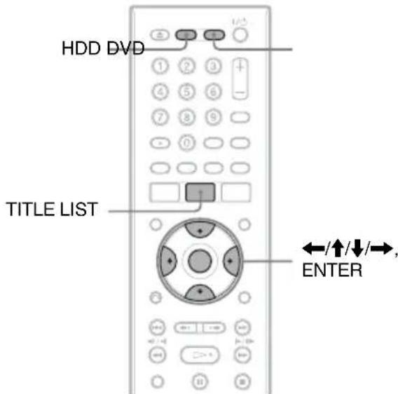 SONY RDRHX780 - Lecture de l'émission enregistrée (Liste des titres) - 2