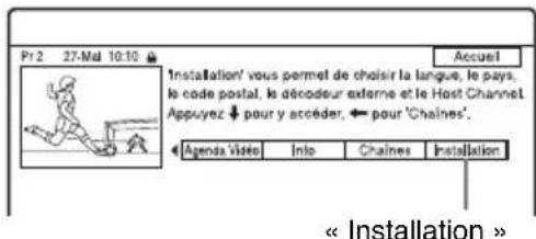 SONY RDRHX785 - Recherche de la chaîne partenaire GUIDE Plus+ (Installation) - 1