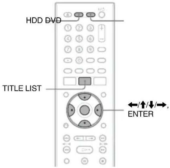 SONY RDRHX785 - Lecture de l'émission enregistrée (Liste des titres) - 2