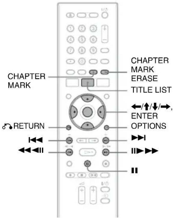 SONY RDRHX825 - Effacement et montaged'un titre - 2