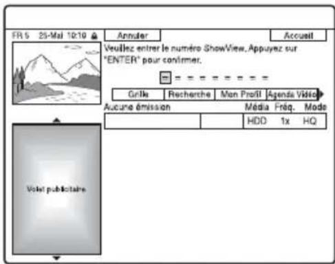 SONY RDRHX825 - Enregistrement d'émissions TV à l'aide du système ShowView - 2