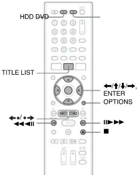 SONY RDRHX825 - Lecture de l'émission enregistrée (Liste de titres) - 1