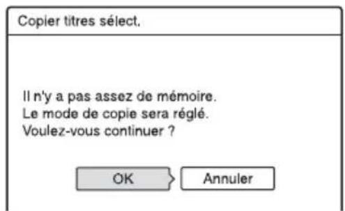 SONY RDRHX825 - Pour régler automatiquement le mode de copie - 1