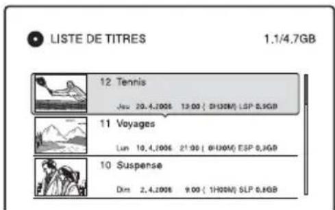 SONY RDRHX825 - Appuyez sur TITLE LIST. - 1