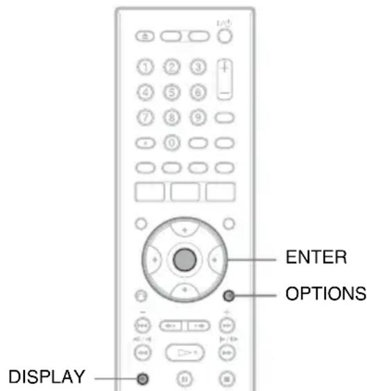 SONY RDRHX825 - Affichage du temps de lecture et des informations de lecture - 1