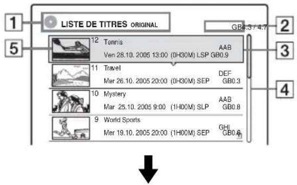 LISTE DE TITRES ORIGINAL 12 Tennis Ven 28.10. 2005 13:00 (0H30M) LSP GB0.9 11 Travel Mer 26.10. 2005 20:00 (0H30M) SEP DEF GB0.3 10 Mystery Mar 25.10. 2005 9:00 (1H00M) SLP AAB GB0.8 9 World Sports Mer 19.10. 2005 20:00 (1H00M) SEP GHI GB0.8