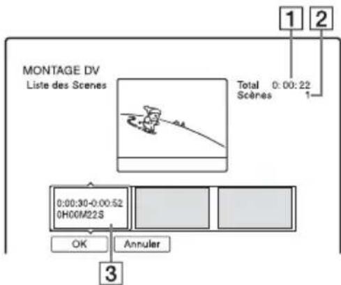 SONY RDRHX920 - 8Aprés avoir fini d'ajouter des scènes, appuyez sur - 1