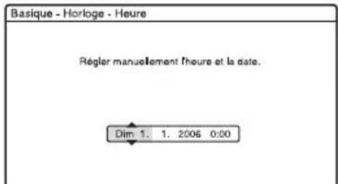 SONY RDRHX920 - Pour régler l'horloge manuellement - 2